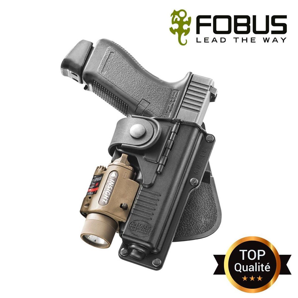 Holster rigide rotatif pour Glock 19/23/32 rétention passive