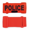BRASSARD  FLUO ORANGE  POLICE