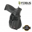 Holster rigide polymère pour Smith Wesson MP9 paddle fixe