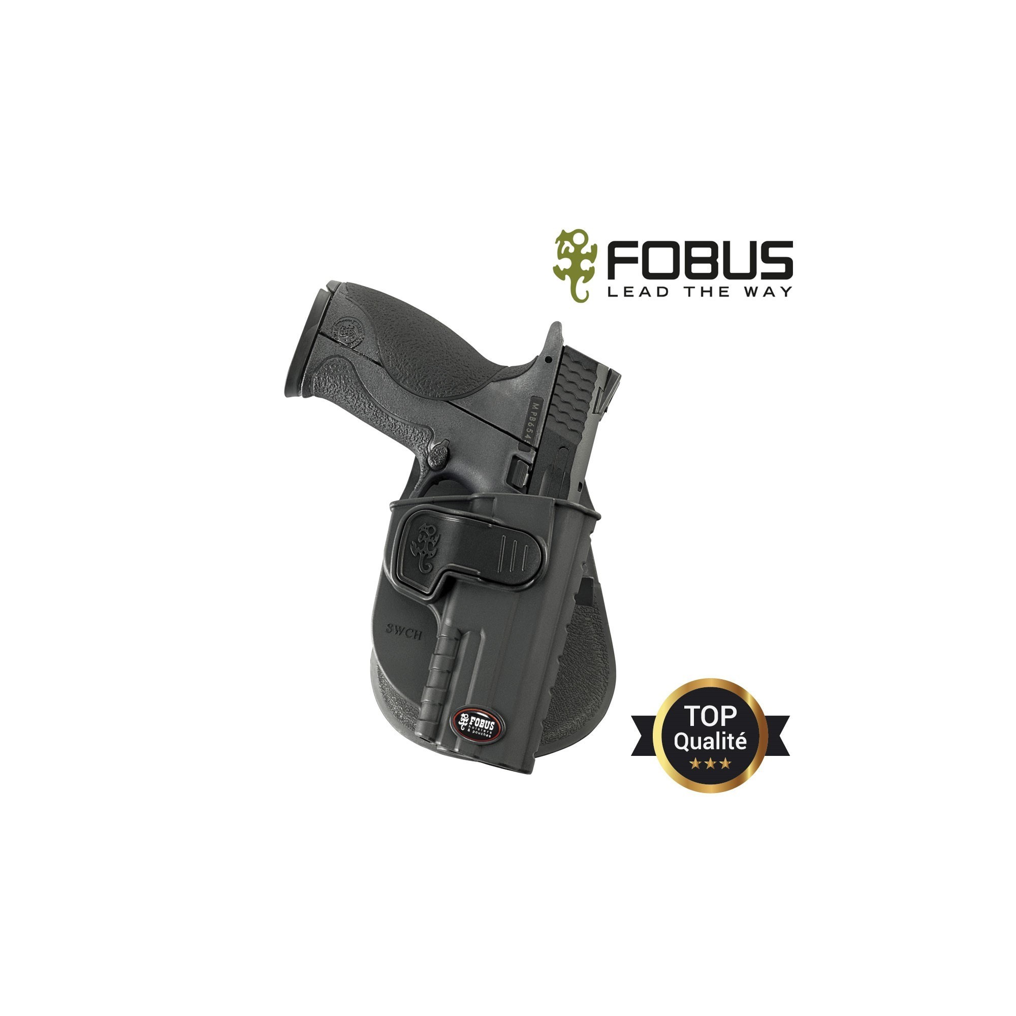 Holster rigide polymère pour Smith Wesson MP9 paddle fixe