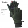 GANTS  POLAIRES  DOIGT TIREUR THINSULATE VERT ARMEE