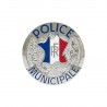 PORTE-CARTES CUIR FORMAT CB + BILLET AVEC INSIGNE POLICE MUNICIPALE