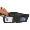 PORTE-CARTES CUIR FORMAT CB + BILLET AVEC INSIGNE SAPEUR POMPIER