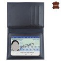 PORTE-CARTES POLICE 3 VOLETS