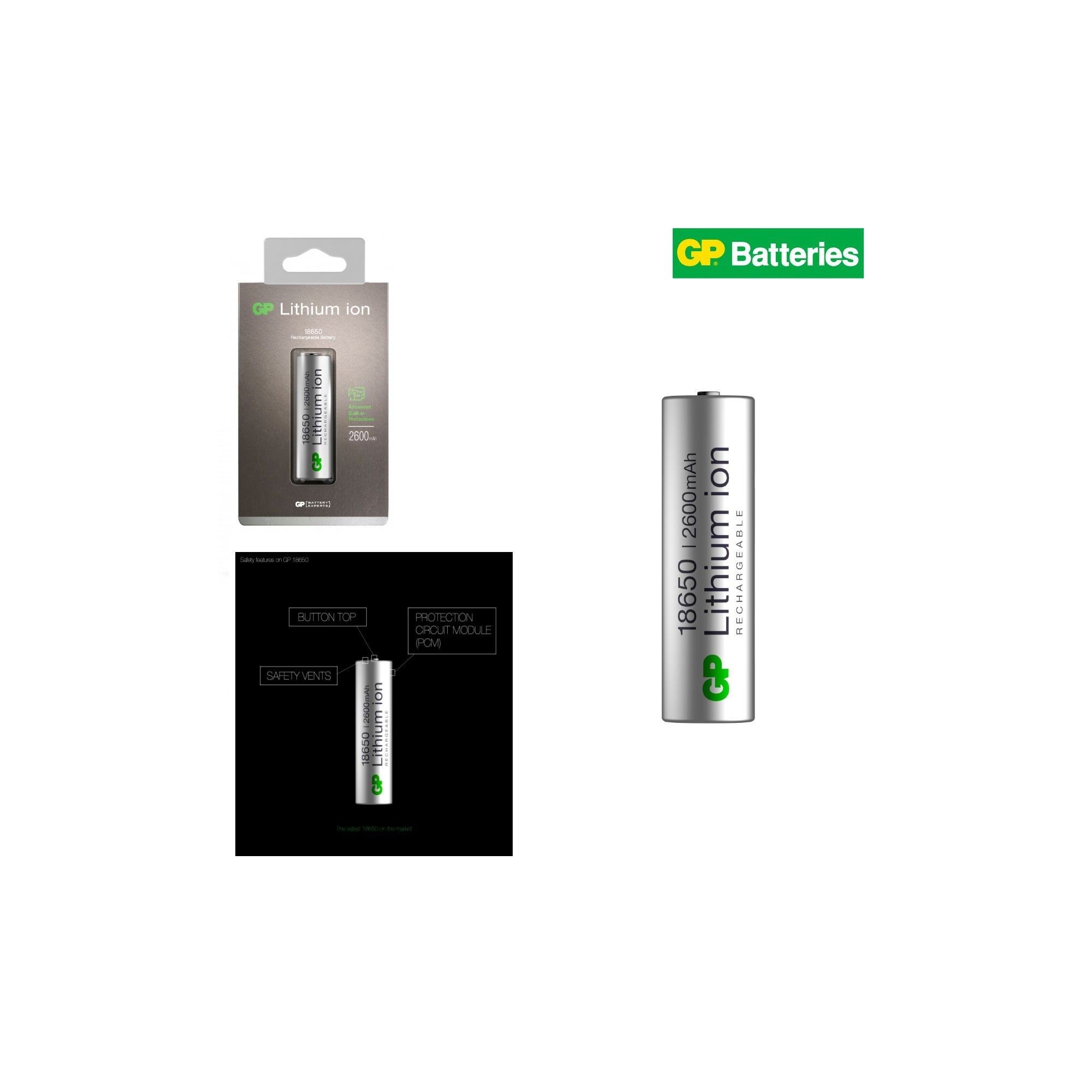 PILE RECHARGEABLE LITHIUM ION 18650