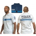 POLO BLANC BRODE POLICE MUNICIPALE