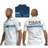 POLO BLANC BRODE POLICE MUNICIPALE