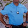 Polo Gendarmerie bleu maille piquée anti-humidité et Cooldry