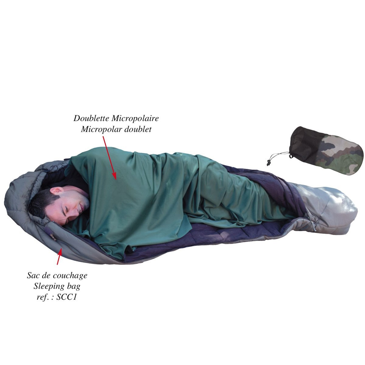 DOUBLETTE MICROPOLAIRE AVEC HOUSSE