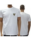 TEE SHIRT MANCHES COURTES BLANC BRODE 2 REP