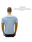 TEE SHIRT GENDARMERIE BLEU COOLDRY ANTI HUMIDITE MAILLE PIQUEE