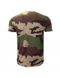 TEE SHIRT MANCHES COURTES CAMOUFLAGE SERIGRAPHIE PARA