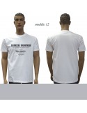 T-SHIRT BLANC IMPRIME POMPIERS : 20 modèles