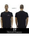 T-SHIRT NOIR IMPRIME POMPIERS : 20 modèles
