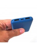 POWERPACKBIO BATTERIE EXTERNE 5000mAH BLEUE ET CABLE MULTI CONNECTEUR