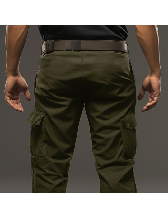 Pantalon F2 kaki poches cargo