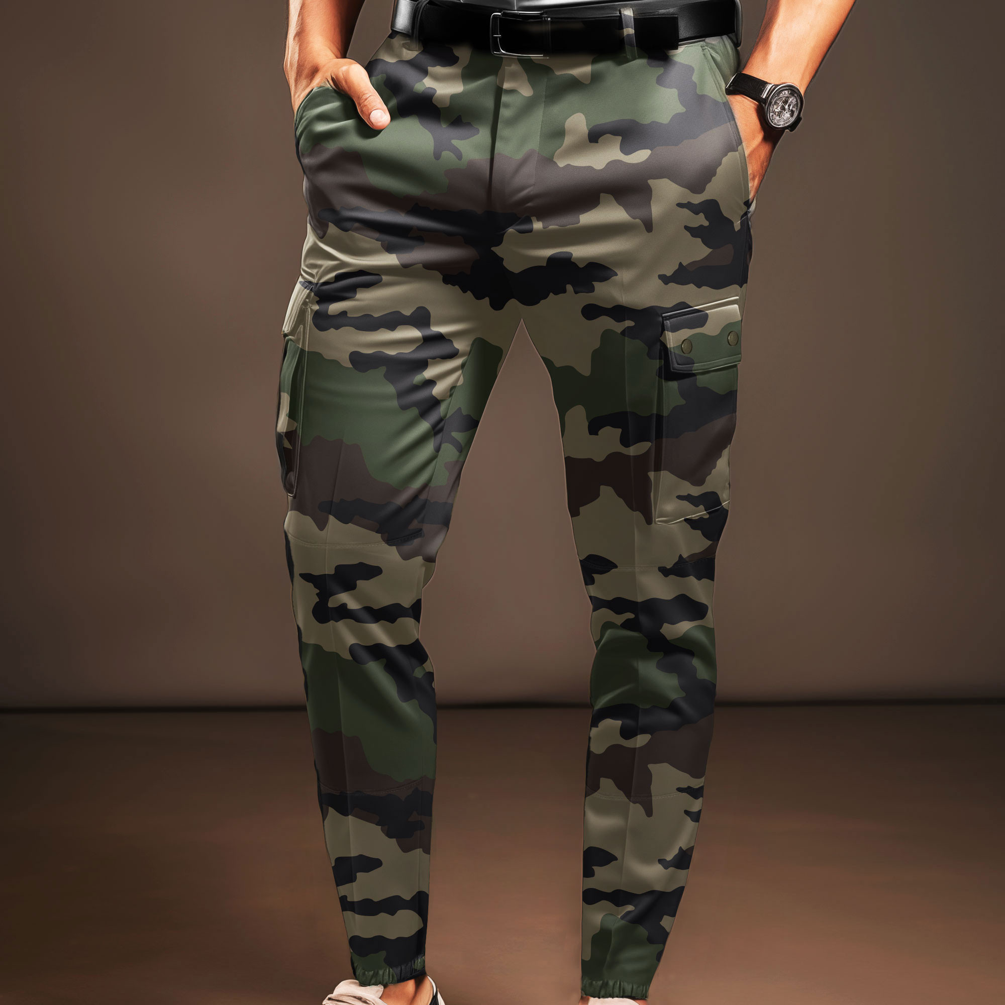 Taille pantalon armée fashion française