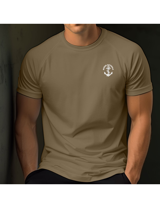 Tshirt coyote Marine Nationale