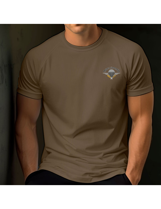 Tshirt coyote imprimé PARA régiment de Parachutiste