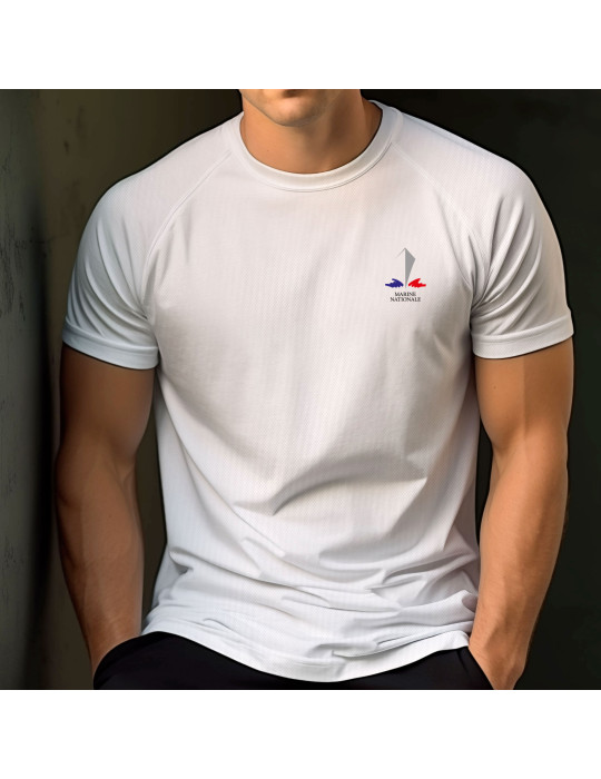 Tshirt blanc logo Marine Nationale