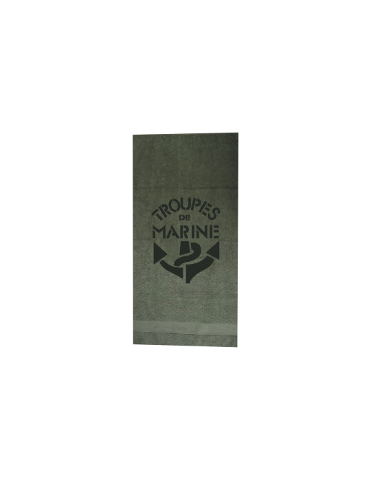 Serviette avec marquage TDM Troupes de Marine