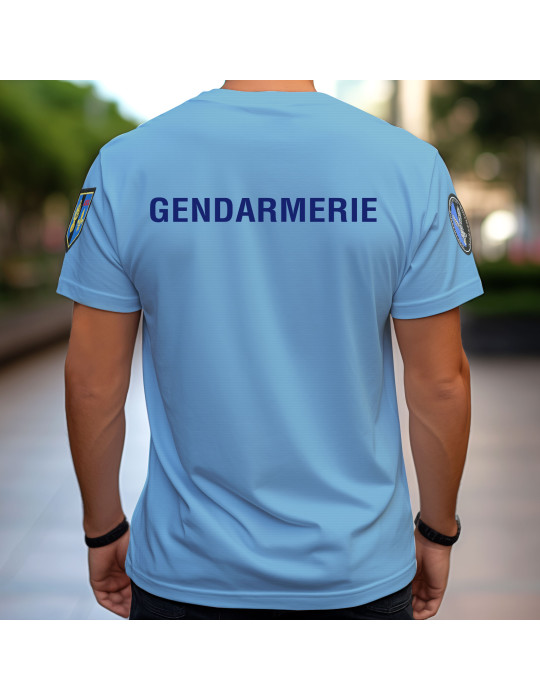 T-shirt Gendarmerie bleu Cooldry