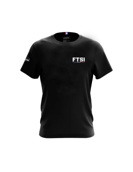 T-Shirt noir imprimé FTSI