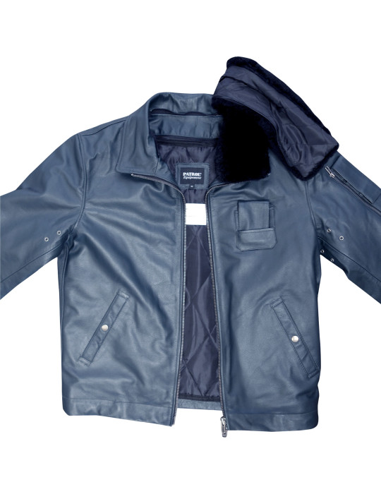 Blouson pilote col amovible