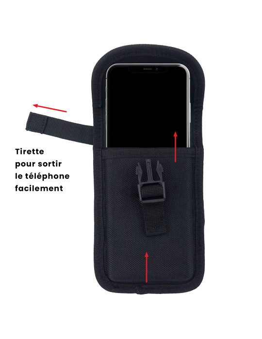 Pochette téléphone avec tirette