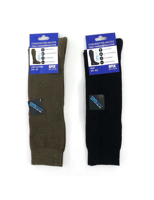 Chaussettes tissu thermorégulateur Coolmax®