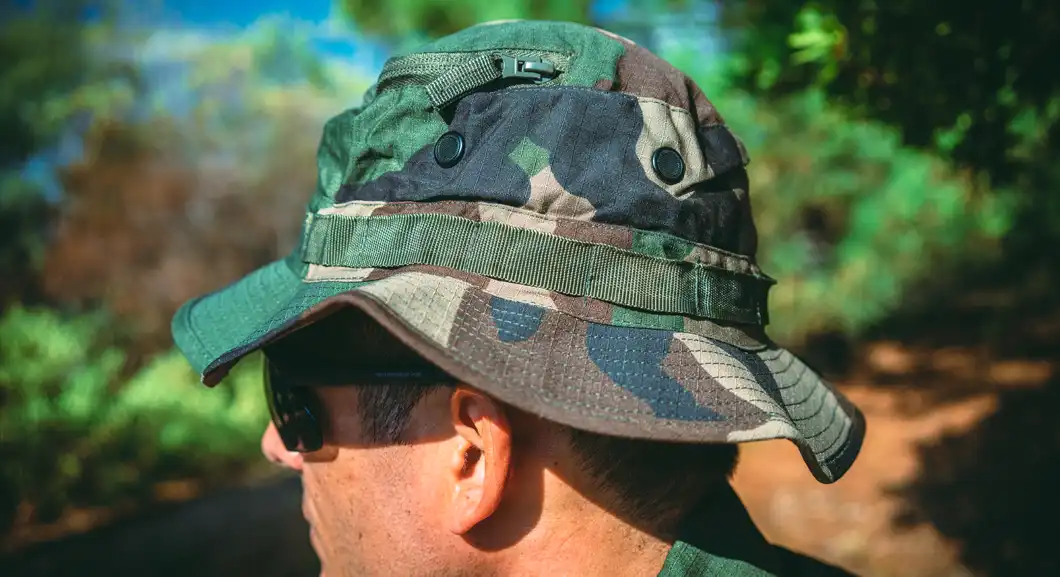 chapeau camouflage